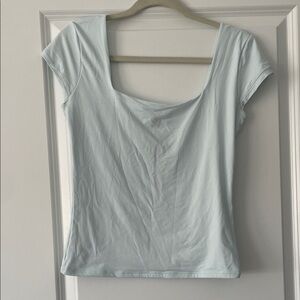 PINK Victoria's Secret Light Blue Cap Sleeve Top